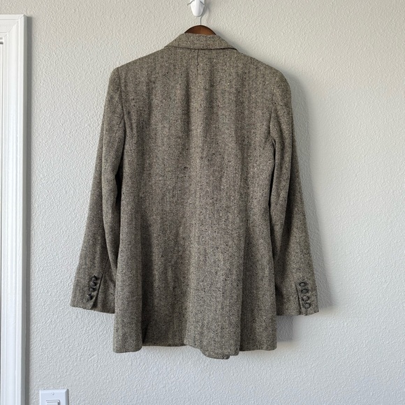 Lauren Ralph Lauren 100% Silk Equestrian Herringbone Tweed Blazer Jacket 6 - Picture 9 of 13